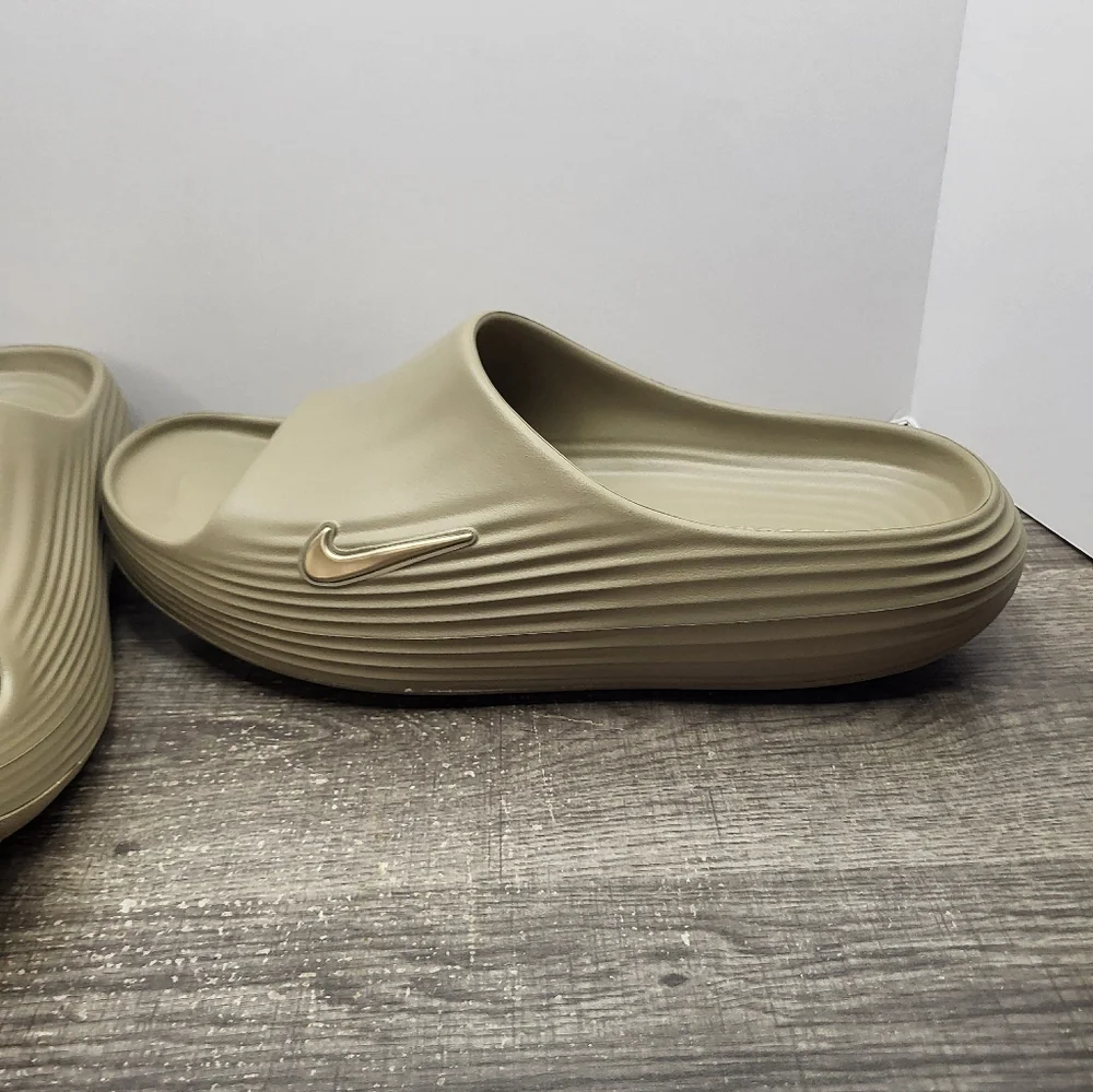 Nike ReactX Rejuven8 Slides Shoes Khaki HV4479-200 New Men’s Size 14 New